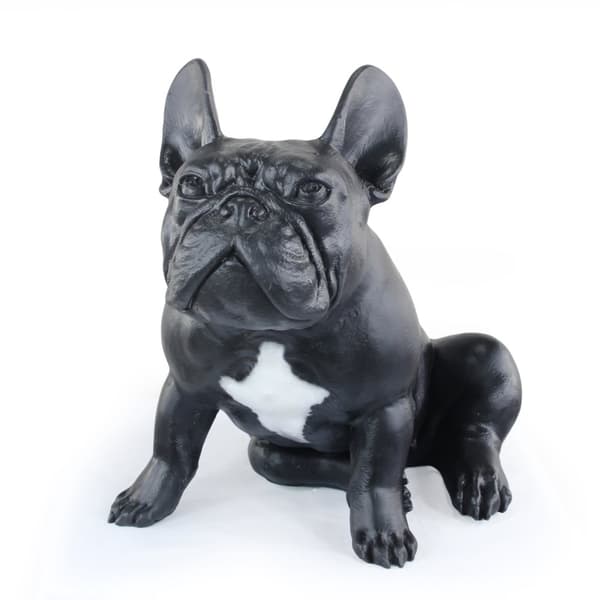 French Bulldog III - hundestatuette i naturlig størrelse, figur i skala 1:1, havestatue af Art-Dog
