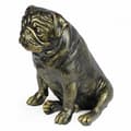 Miniatyrbild 2 av 10: Pug, Pug, Carlin - en hundstatyett i naturlig storlek, en figur i skala 1:1, en staty för trädgården av Art-Dog
