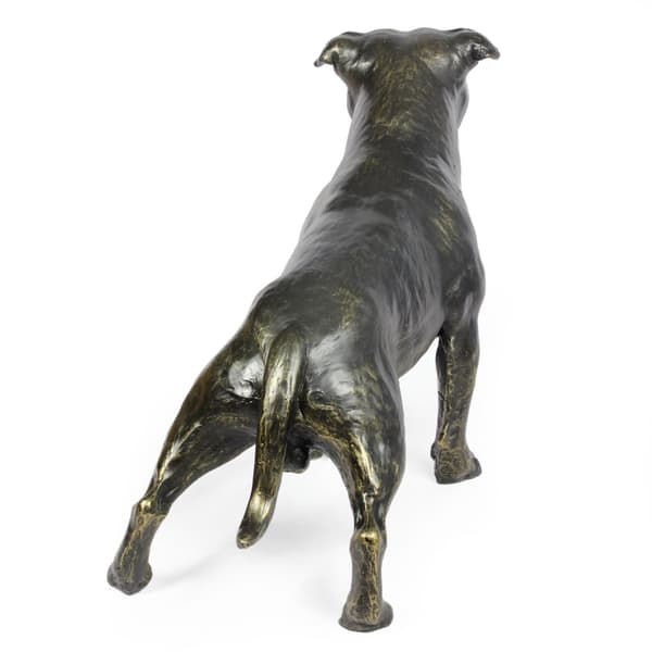 Staffordshire Bull Terrier, Staffik, Staffi - hundstatyett i naturlig storlek, figur i skala 1:1, trädgårdsstaty av Art-Dog