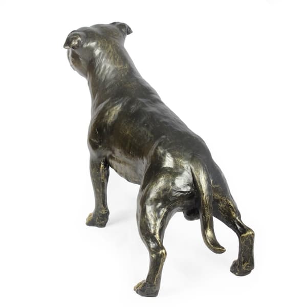 Staffordshire Bull Terrier, Staffik, Staffi - hundstatyett i naturlig storlek, figur i skala 1:1, trädgårdsstaty av Art-Dog