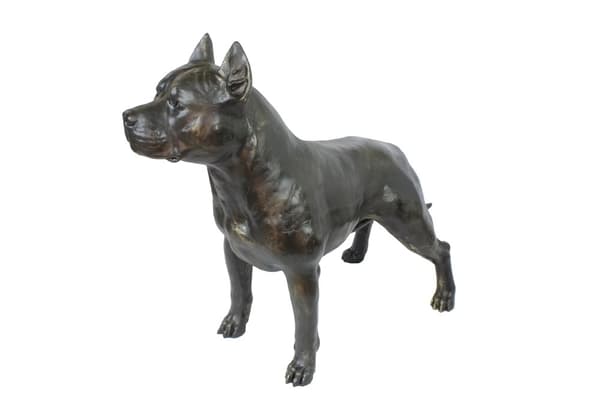 Staffordshire Bull Terrier, Staffik, Staffi I - hundestatuette i naturlig størrelse, figur i skala 1:1, havestatue af Art-Dog