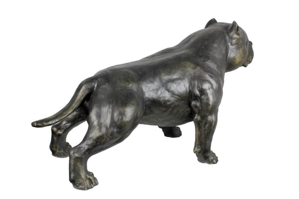 American Bully II - hundestatuette i naturlig størrelse, figur i skala 1:1, havestatue af Art-Dog