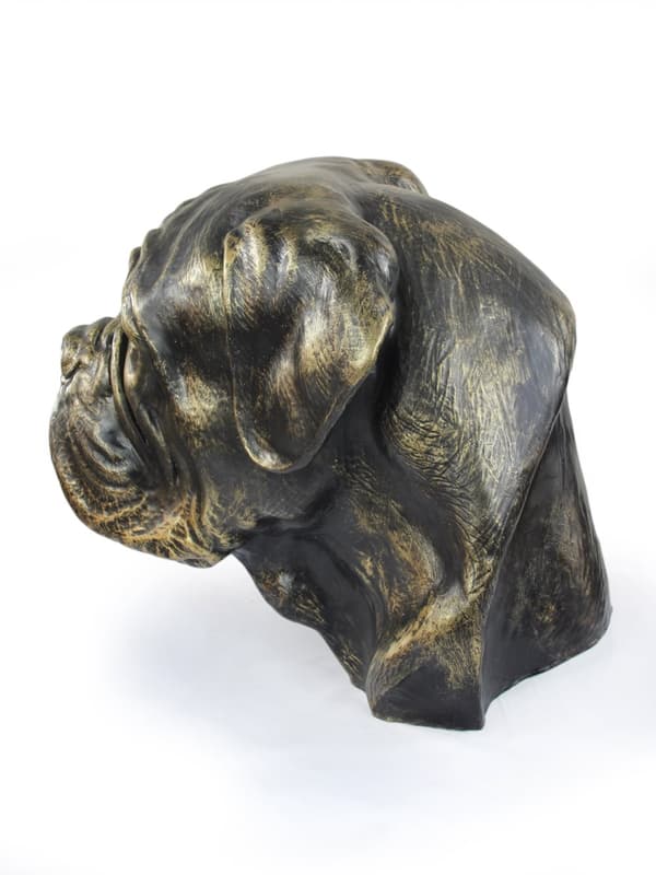 Bordeaux Dog, Dogue de Bordeaux, French Mastiff - hundebuste, stort hundehoved til haven, unik stuedekoration af Art-Dog