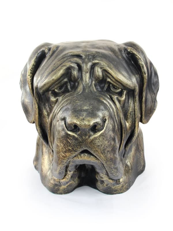 Engelsk Mastiff, Mastiff - hundebuste, stort hundehoved til haven, unik stuedekoration af Art-Dog