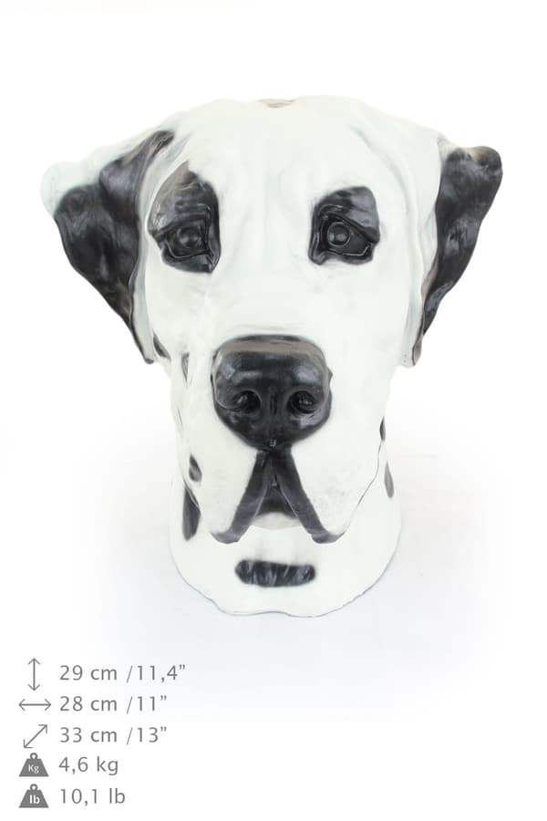 Great Dane IV - hundbyst, stort hundhuvud för trädgården, unik vardagsrumsdekoration av Art-Dog