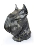 Miniatyrbild 2 av 11: Schnauzer, Schnauzer - hundbyst, stort hundhuvud för trädgården, unik vardagsrumsdekoration av Art-Dog