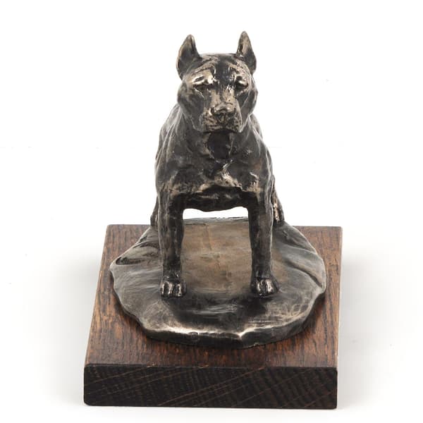 American Staffordshire terrier, Amstaff, Amstaf - hundstatyett, kontorsfigur, hundutställningstrofé av Art-Dog