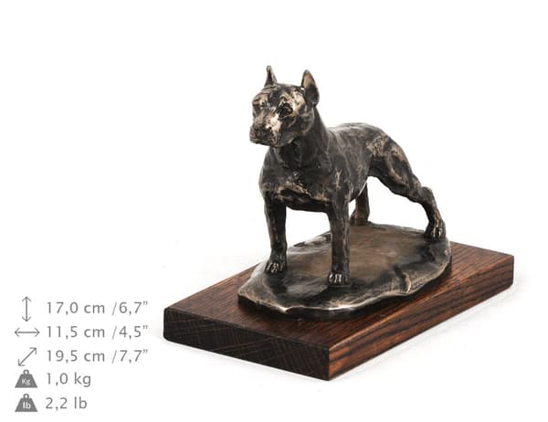 American Staffordshire terrier, Amstaff, Amstaf - hundstatyett, kontorsfigur, hundutställningstrofé av Art-Dog