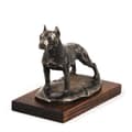 Miniatyrbild 2 av 6: American Staffordshire terrier, Amstaff, Amstaf - hundstatyett, kontorsfigur, hundutställningstrofé av Art-Dog