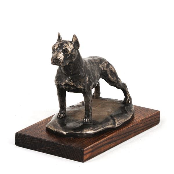 American Staffordshire terrier, Amstaff, Amstaf - hundstatyett, kontorsfigur, hundutställningstrofé av Art-Dog
