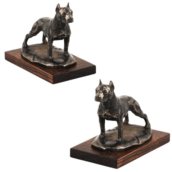 American Staffordshire terrier, Amstaff, Amstaf - hundstatyett, kontorsfigur, hundutställningstrofé av Art-Dog