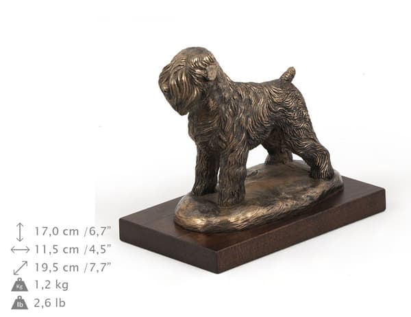 Russian Black Terrier - hundstatyett, kontorsfigur, hundutställningstrofé av Art-Dog