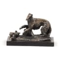 Miniatyrbild 2 av 6: Rysk Borzoi Greyhound, Borzoi, Barzoi - hundstatyett, kontorsfigur, hundutställningstrofé av Art-Dog