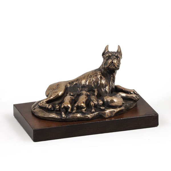 Boxer, Boxer II - hundestatuette, kontorfigur, hundeudstillingstrofæ af Art-Dog