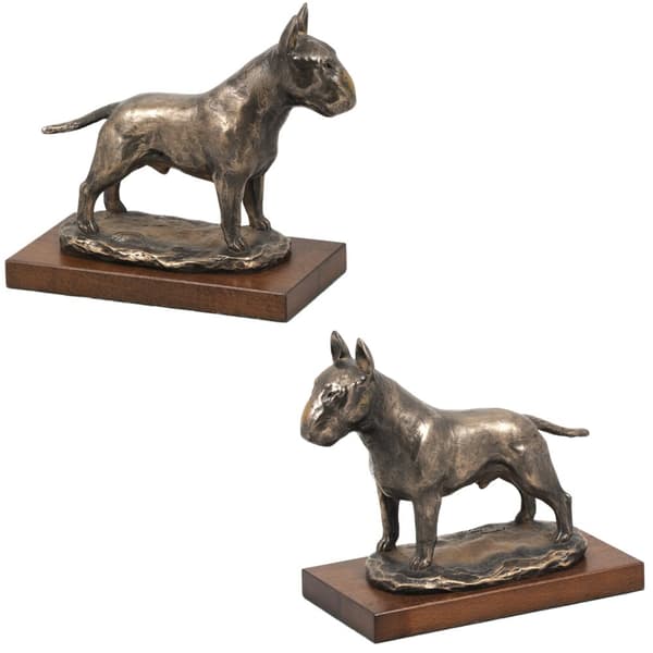Bull terrier, Bull Terrier I - hundestatuette, kontorfigur, hundeudstillingstrofæ af Art-Dog