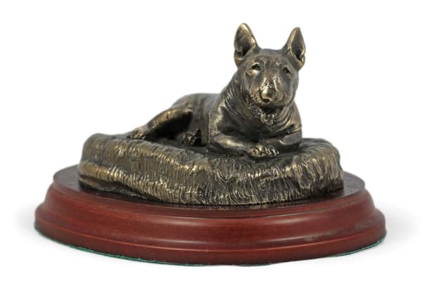 Bull terrier, Bull Terrier III - hundstatyett, kontorsfigur, hundutställningstrofé av Art-Dog