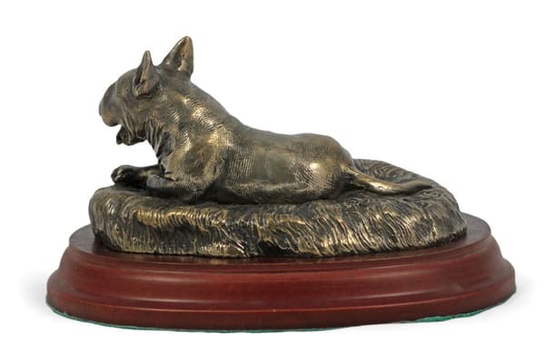 Bull terrier, Bull Terrier III - hundstatyett, kontorsfigur, hundutställningstrofé av Art-Dog