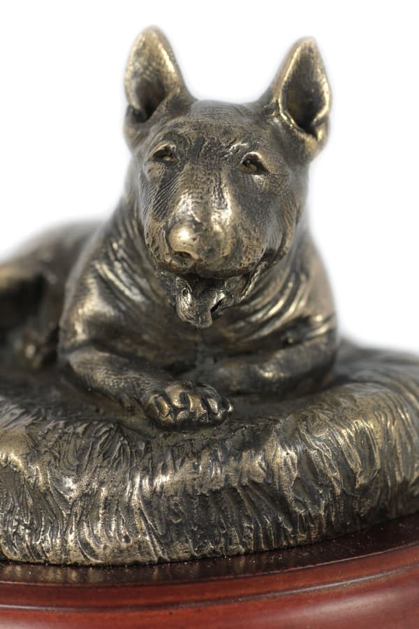 Bull terrier, Bull Terrier III - hundstatyett, kontorsfigur, hundutställningstrofé av Art-Dog