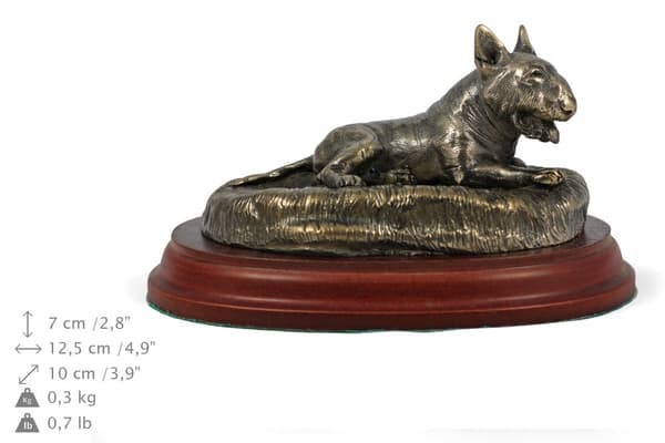 Bull terrier, Bull Terrier III - hundstatyett, kontorsfigur, hundutställningstrofé av Art-Dog