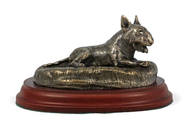 Bull terrier, Bull Terrier III - hundstatyett, kontorsfigur, hundutställningstrofé av Art-Dog