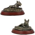 Miniatyrbild 1 av 10: Bull terrier, Bull Terrier III - hundstatyett, kontorsfigur, hundutställningstrofé av Art-Dog
