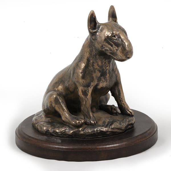 Bull terrier, Bull Terrier V - hundstatyett, kontorsfigur, hundutställningstrofé av Art-Dog