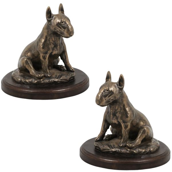 Bull terrier, Bull Terrier V - hundstatyett, kontorsfigur, hundutställningstrofé av Art-Dog