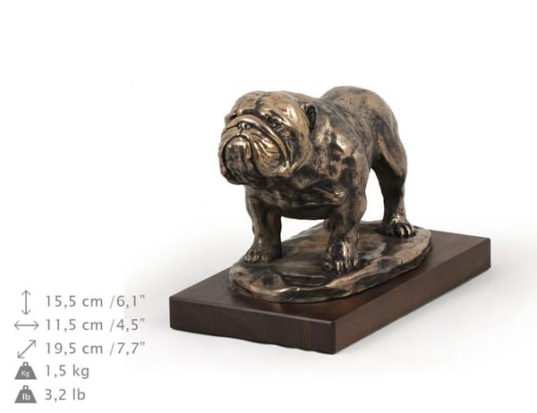 Bulldog - koirapatsas, hahmo toimistoon, palkinto koiranäyttelyyn Art-Dog