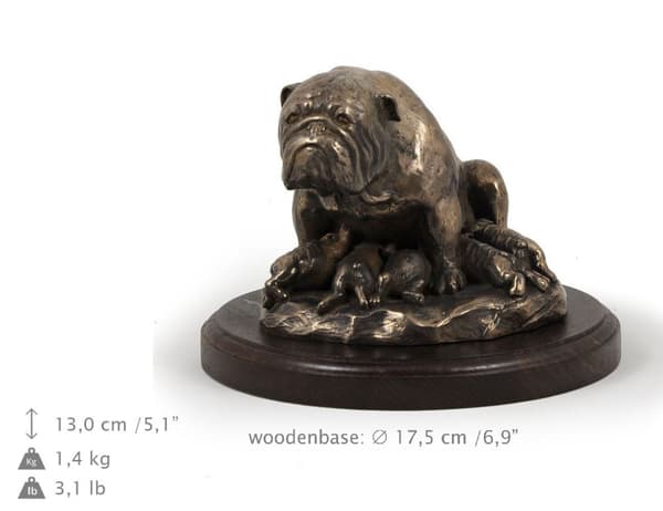 Bulldog I - en hundestatuette, en figur til kontoret, et trofæ til en hundeudstilling af Art-Dog