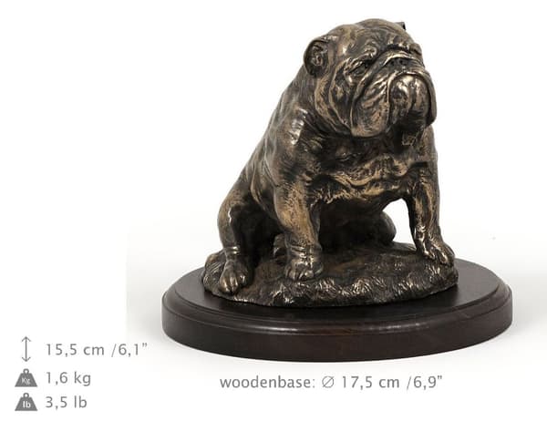 Bulldog II - en hundestatuette, en figur til kontoret, et trofæ til en hundeudstilling af Art-Dog