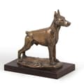 Miniatyrbillede 4 af 6: Doberman, Dobermann I - hundestatuette, kontorfigur, hundeudstillingstrofæ af Art-Dog