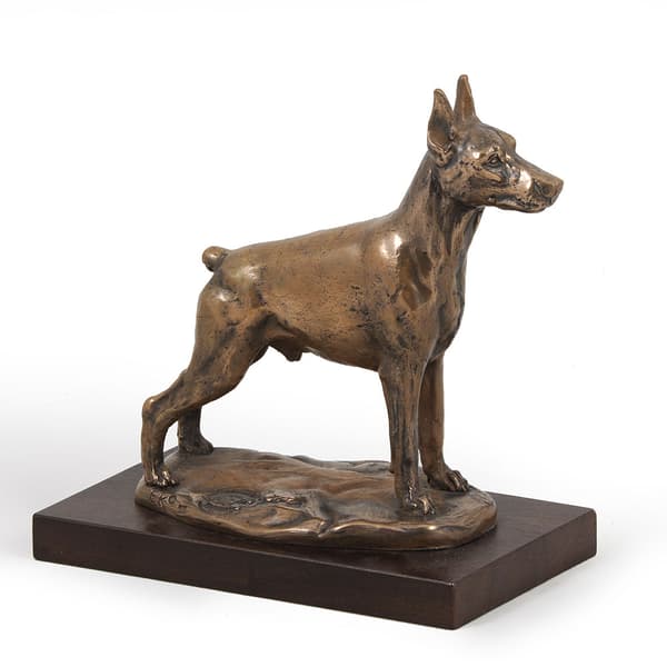 Doberman, Dobermann I - hundestatuette, kontorfigur, hundeudstillingstrofæ af Art-Dog