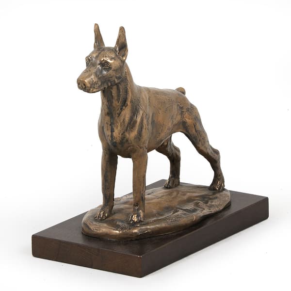 Doberman, Dobermann I - hundestatuette, kontorfigur, hundeudstillingstrofæ af Art-Dog