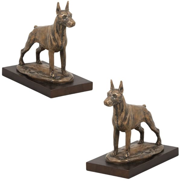 Doberman, Dobermann I - hundestatuette, kontorfigur, hundeudstillingstrofæ af Art-Dog