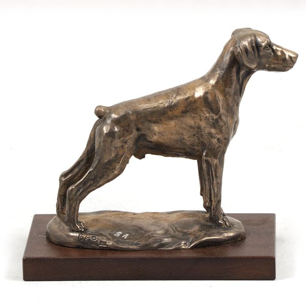 Doberman, Dobermann II - koirapatsas, toimistohahmo, koiranäyttelypalkinto Art-Dogilta