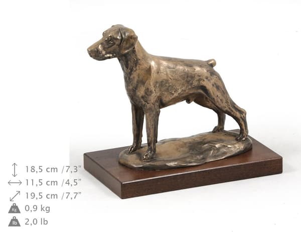 Doberman, Dobermann II - koirapatsas, toimistohahmo, koiranäyttelypalkinto Art-Dogilta