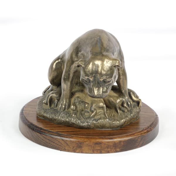 Staffordshire Bull Terrier, Staffik, Staffi I - hundestatuette, kontorfigur, hundeudstillingstrofæ af Art-Dog