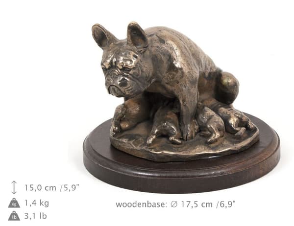 French Bulldog II - en hundstatyett, en statyett för kontoret, en trofé för en hundutställning av Art-Dog