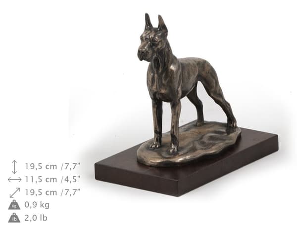Great Dane I - en hundestatuette, en figur til kontoret, et trofæ til en hundeudstilling af Art-Dog