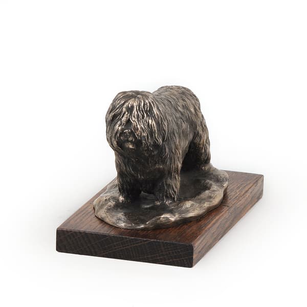 Polsk Lowland Sheepdog, PON - hundestatuette, kontorfigur, hundeudstillingstrofæ af Art-Dog