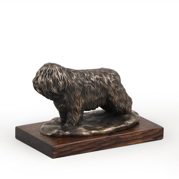 Polsk Lowland Sheepdog, PON - hundestatuette, kontorfigur, hundeudstillingstrofæ af Art-Dog