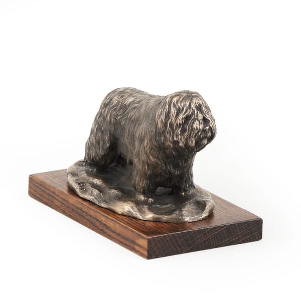 Polsk Lowland Sheepdog, PON - hundestatuette, kontorfigur, hundeudstillingstrofæ af Art-Dog