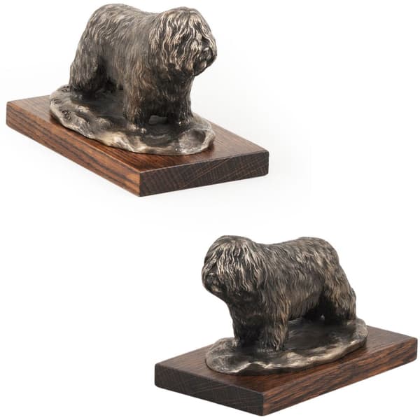Polsk Lowland Sheepdog, PON - hundestatuette, kontorfigur, hundeudstillingstrofæ af Art-Dog