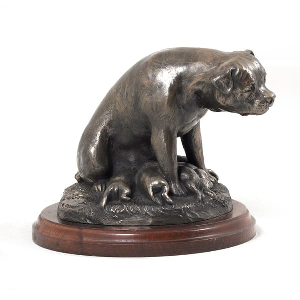 Rottweiler II - hundestatuette, kontorfigur, hundeudstillingstrofæ af Art-Dog