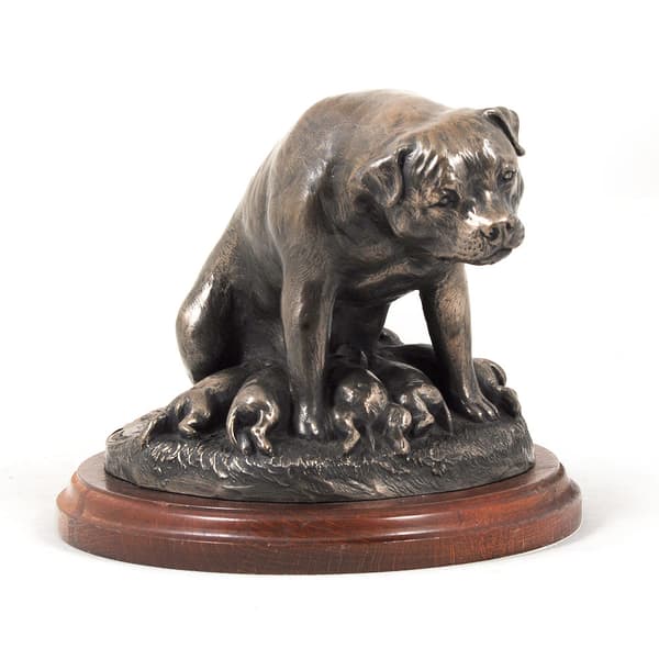 Rottweiler II - hundestatuette, kontorfigur, hundeudstillingstrofæ af Art-Dog