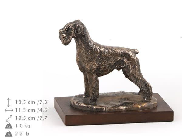 Schnauzer, Schnauzer I - hundstatyett, kontorsfigur, hundutställningstrofé av Art-Dog