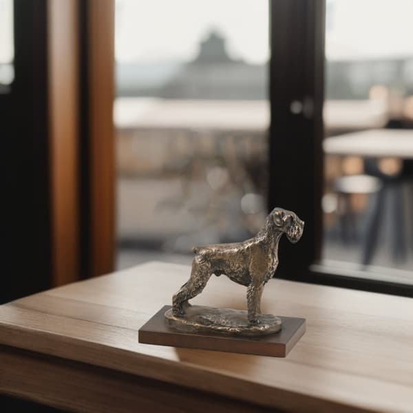 Schnauzer, Schnauzer I - hundstatyett, kontorsfigur, hundutställningstrofé av Art-Dog