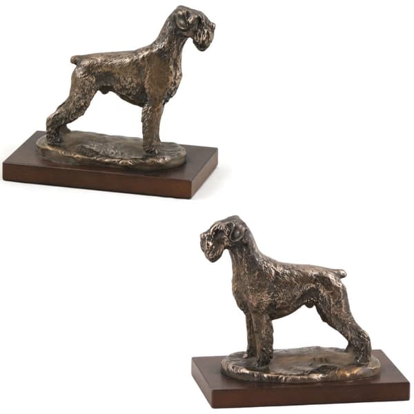 Schnauzer, Schnauzer I - hundstatyett, kontorsfigur, hundutställningstrofé av Art-Dog
