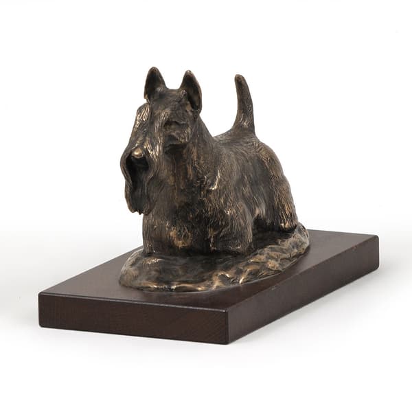 Scottish Terrier, Aberdeen Terrier - hundstatyett, kontorsfigur, hundutställningstrofé av Art-Dog