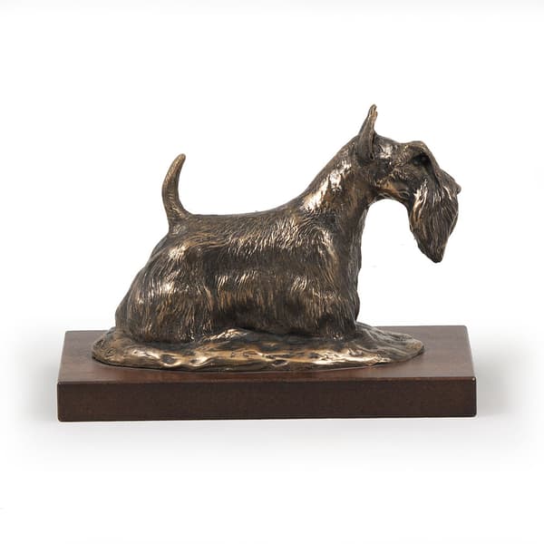 Scottish Terrier, Aberdeen Terrier - hundstatyett, kontorsfigur, hundutställningstrofé av Art-Dog